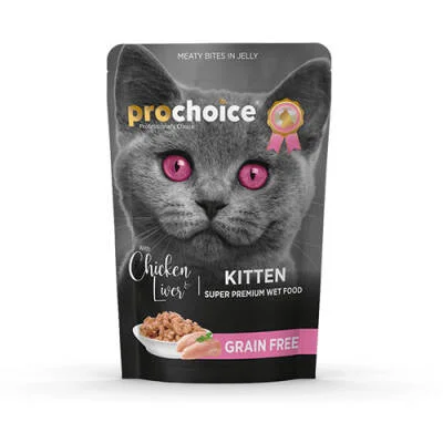 Pouch Tavuklu ve Ciğerli Tahılsız Yavru Kedi Konservesi 85 Gr