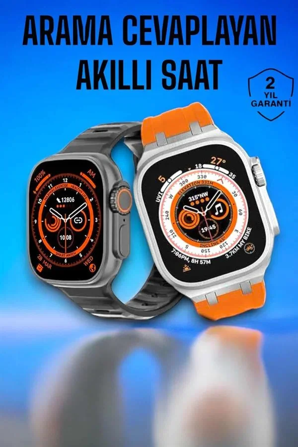 Akıllı Saat GPS, Sağlık Ve Uyku Takibi Arama Cevaplayan Bluetooth Bağlantılı (Kopya) görsel 2