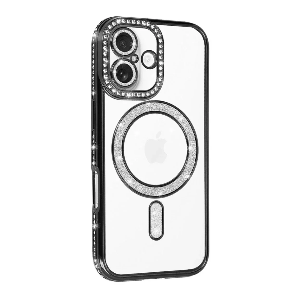 Apple iPhone 17 Joke Simli Magneticsafe Kılıf - Siyah görsel 2