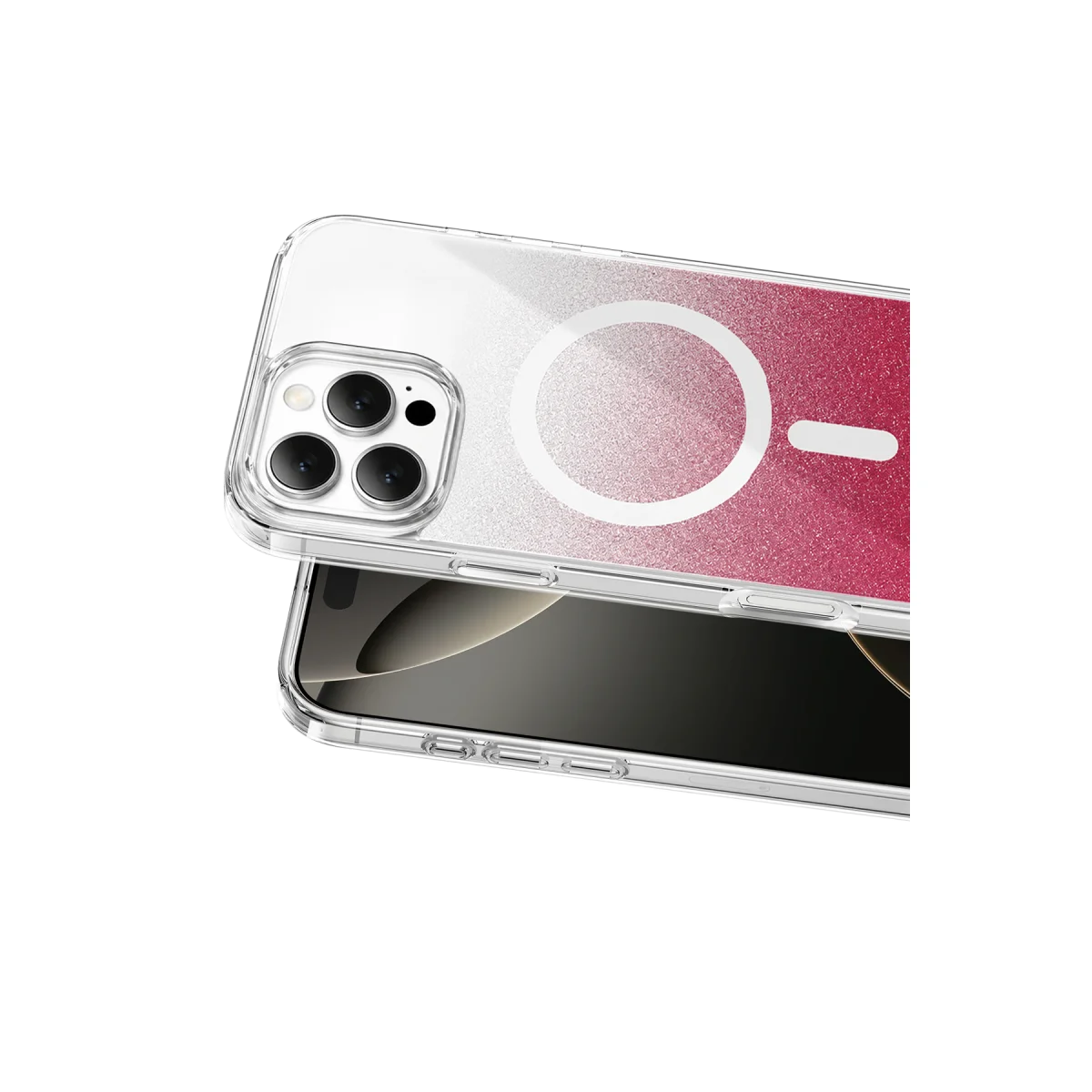 Onegif Apple iPhone 16 Pro Max Sora Simli Magsafe Kapak - Kırmızı görsel 2