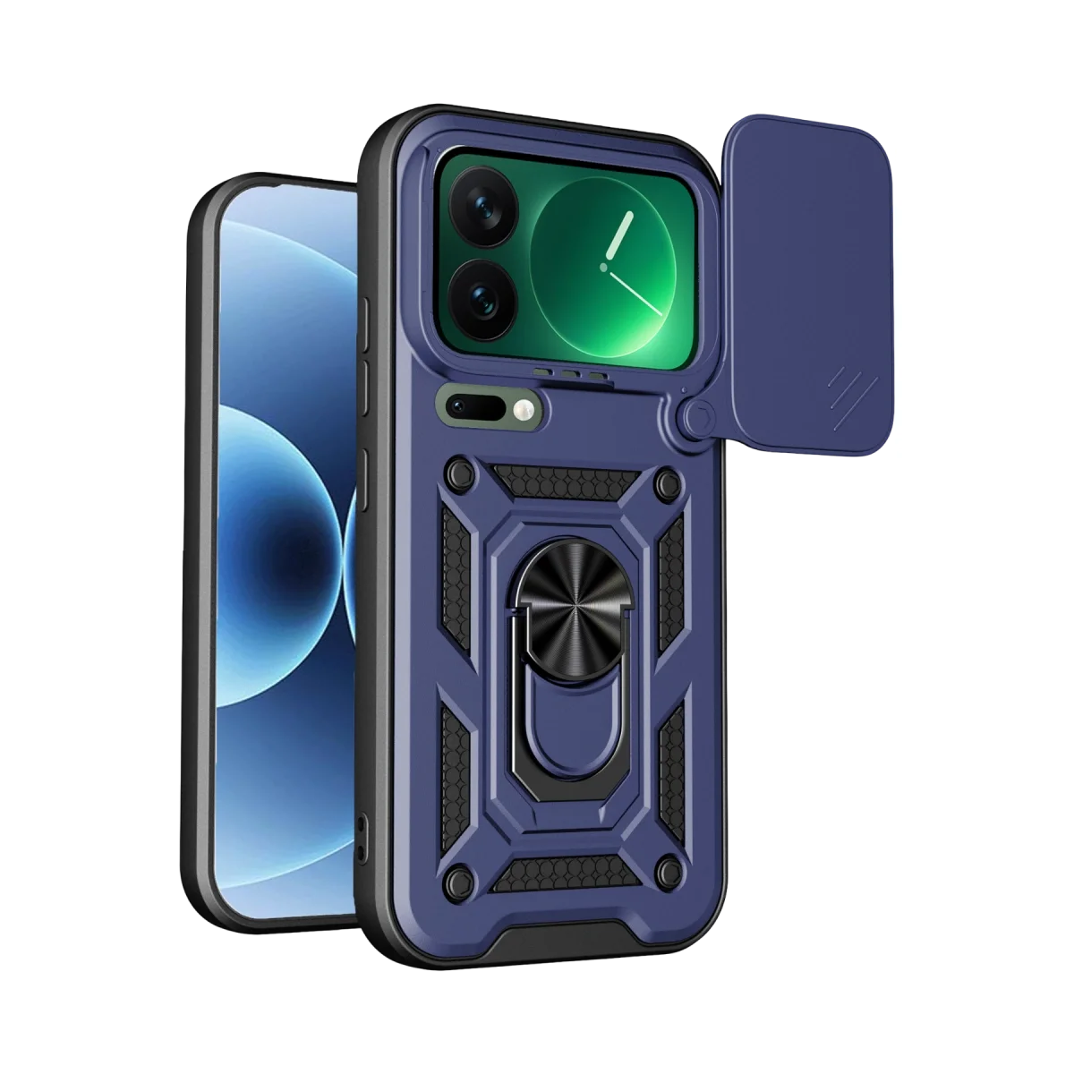 Xiao 17 Pro Max Pars Lens Yüzüklü Silikon - Lacivert
