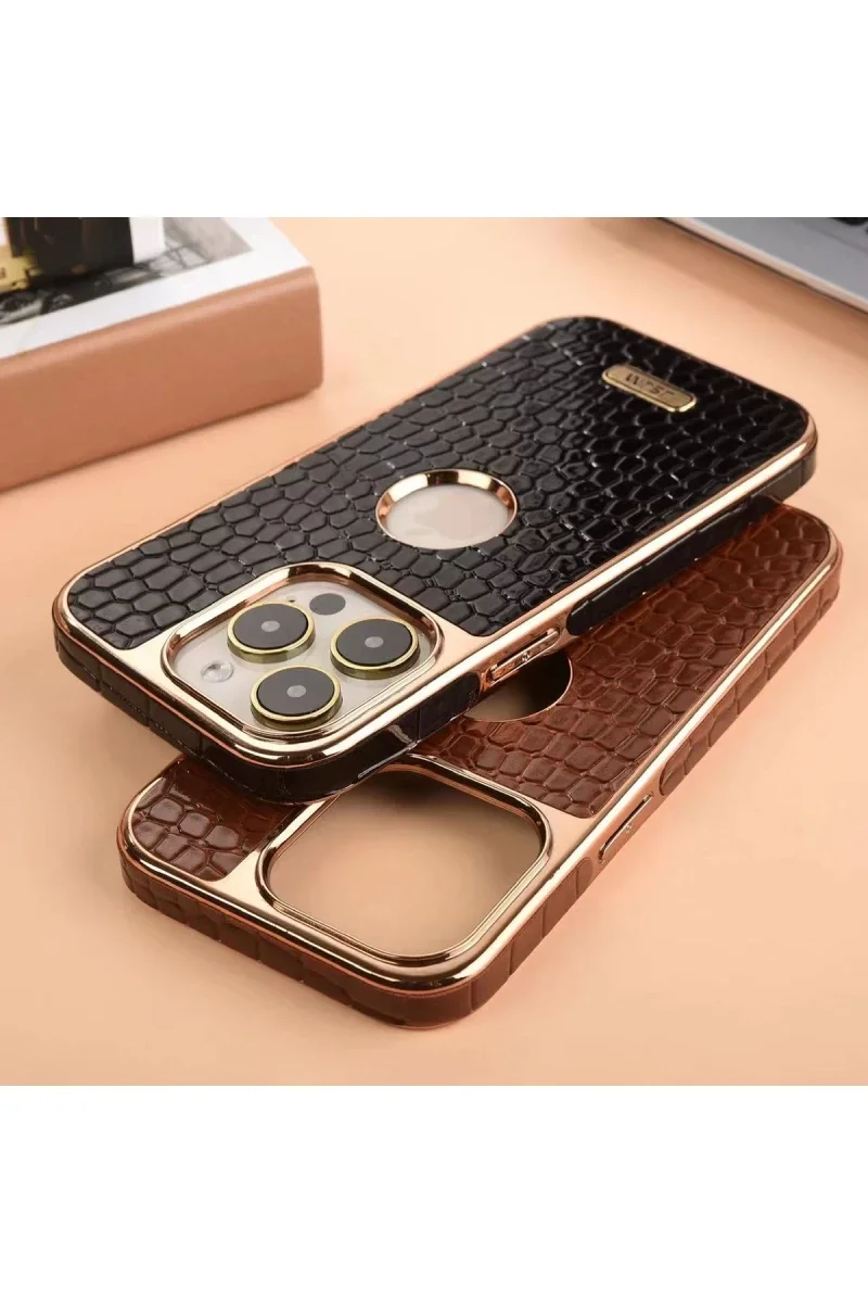 Apple iPhone 14 Pro Max Kılıf Snake Kapak - Derin Mor görsel 3
