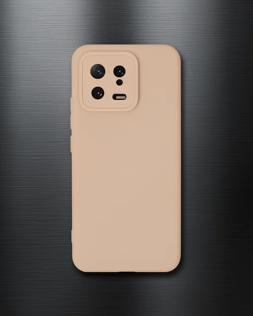 Xiaomi Mi 13 Kılıf Nano İçi Kadife Silikon - Pudra