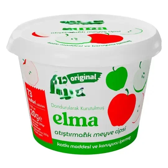 Original Elma Atıştırmalık Meyve Cipsi 20gr görsel 2
