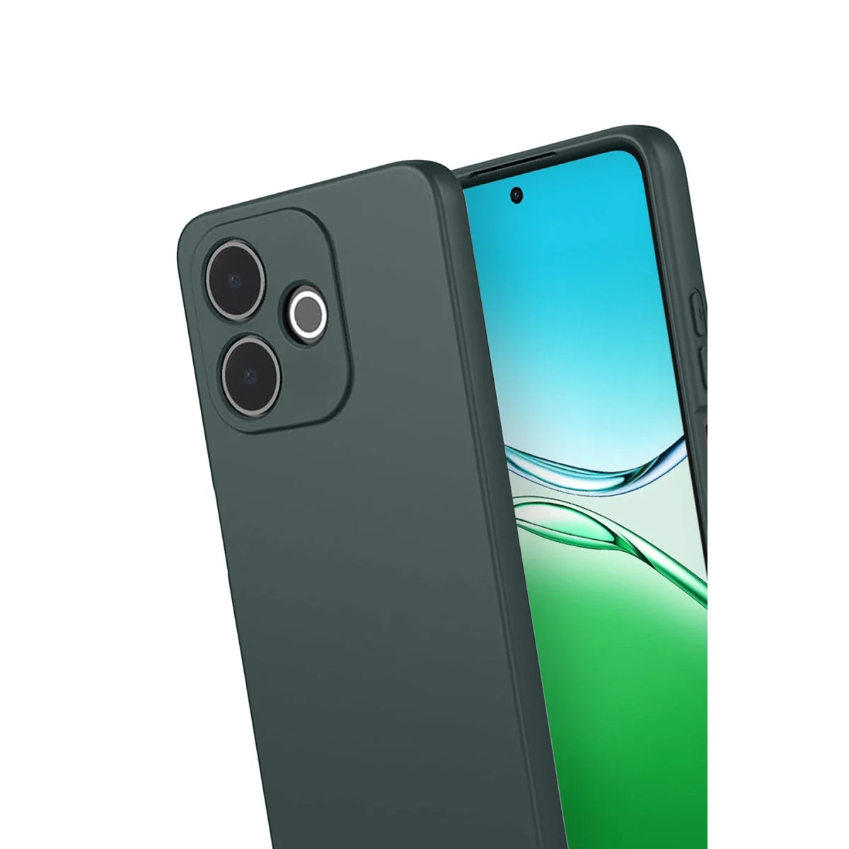 Oppo A5 Pro 4g First Silikon - Koyu Yeşil görsel 3