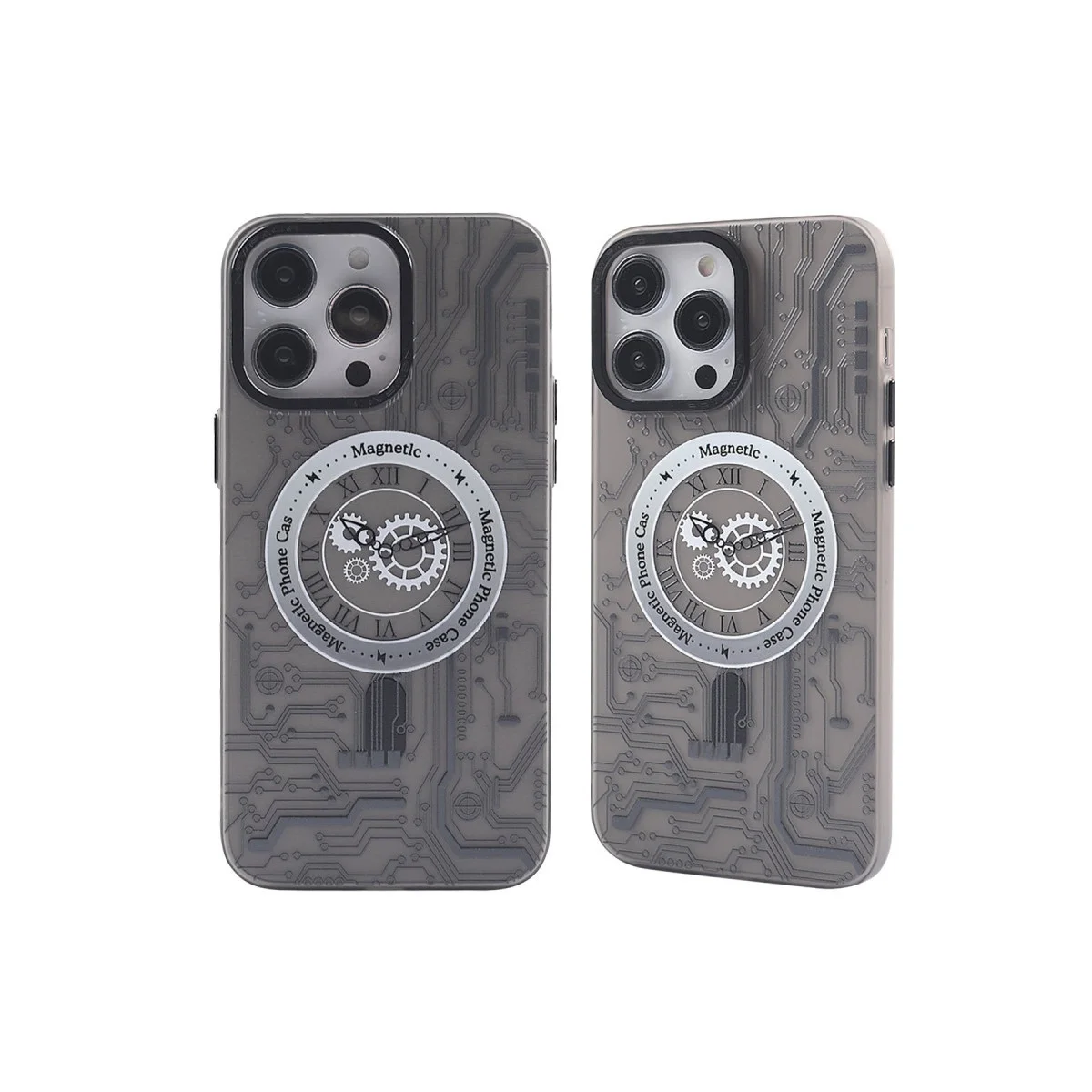 Apple İphone 14 Pro Max Kılıf Apollo Magneticsafe Desenli Kapak - Apollo Siyah - 1