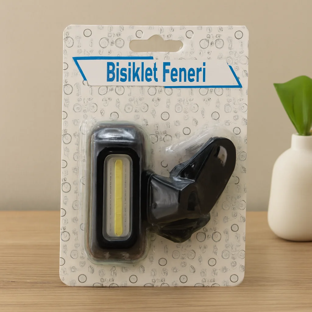 Pilli 4 Fonksiyonlu Bisiklet Feneri (Renkli & Beyaz)