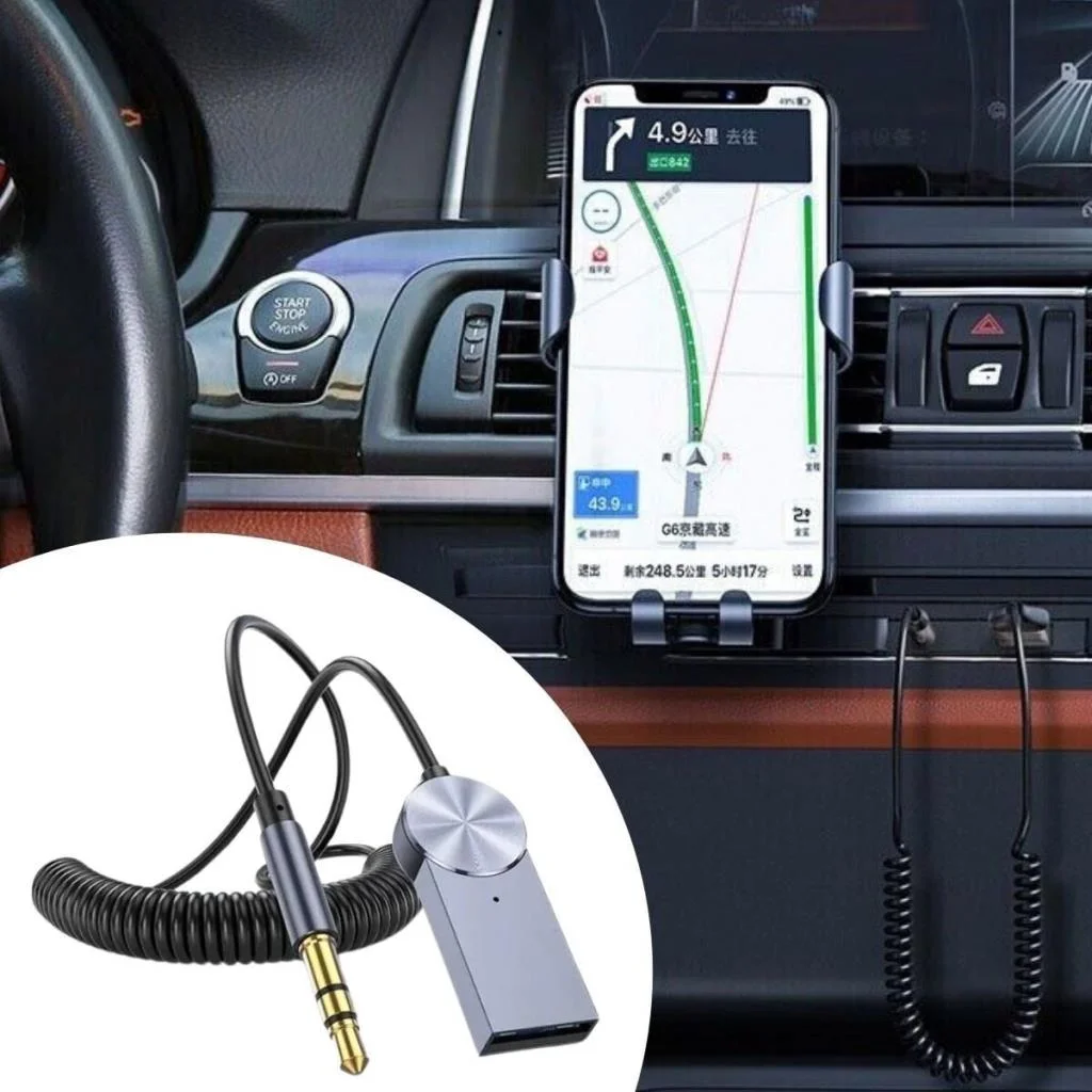 Araba için Bluetooth Aux Alıcısı Wireless Araç Kiti (adet fiyatıdır) görsel 5