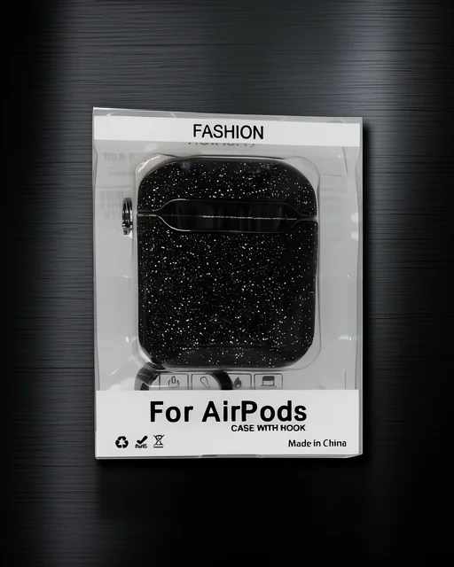 Apple Airpods 2 (2.nesil) Spell Simli Kılıf - Siyah