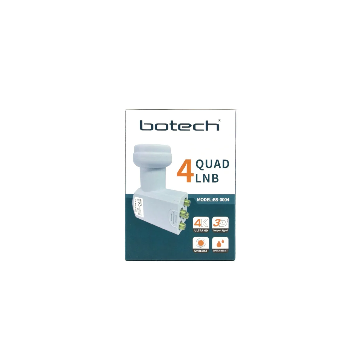 Uydu LNB Quad (4 Çıkış) 0.1dB 4K Ultra HD Universal görsel 4
