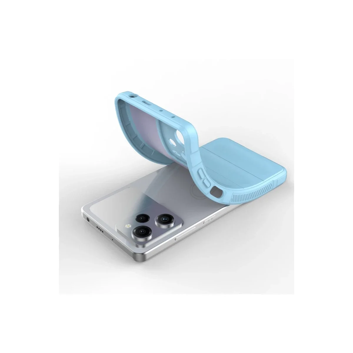 Xiaomi Poco X5 5G Kılıf Optimum Silikon - Sky Blue görsel 4