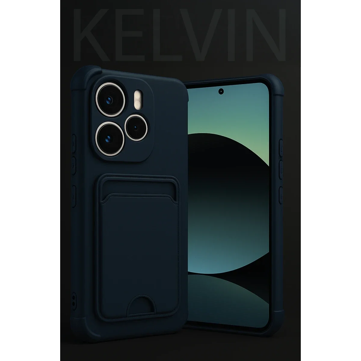 Xiaomi Redmi Note 14 4G Kelvin Kartvizitli Silikon - Siyah görsel 2