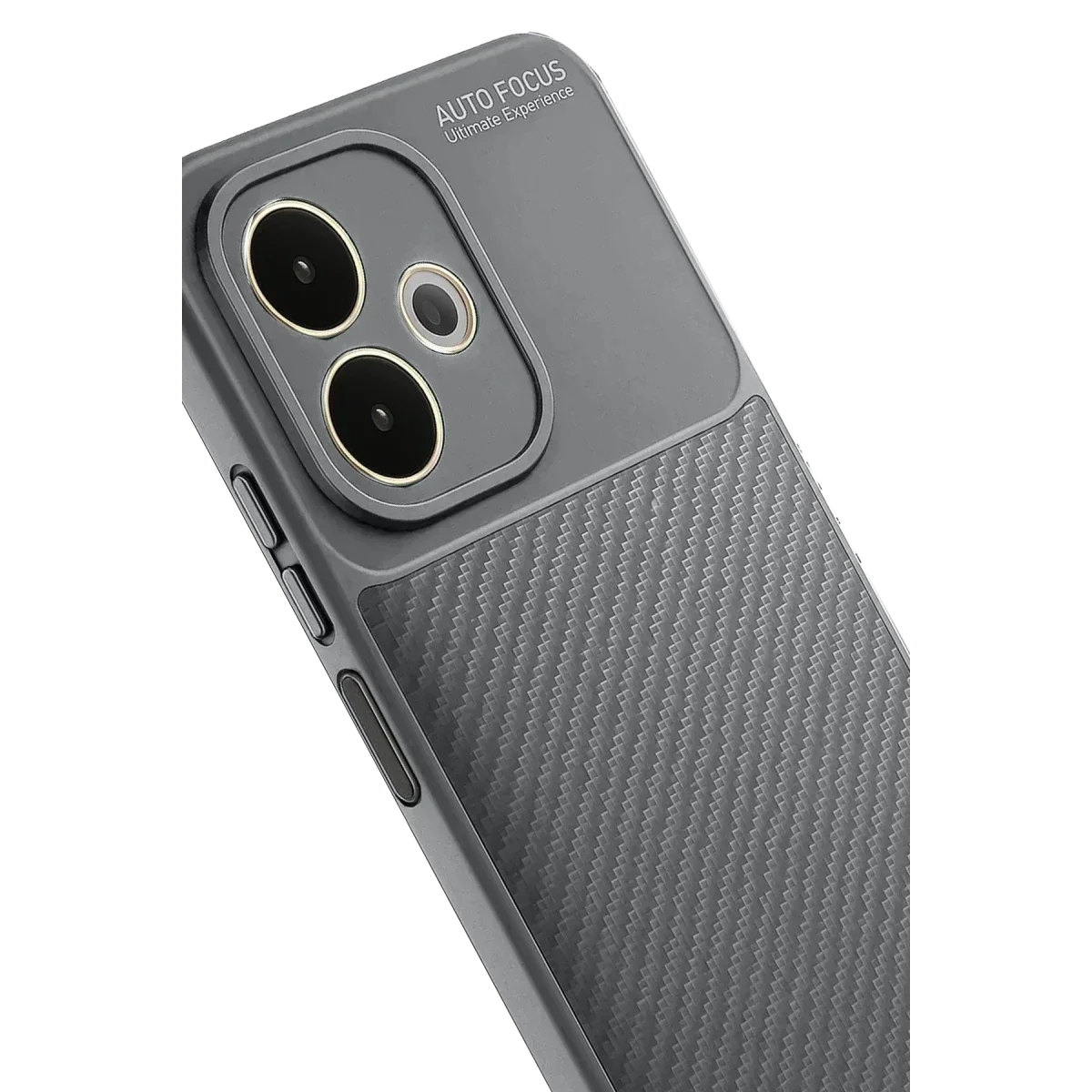 Oppo A5 Pro 4G Kılıf Auto Focus Karbon Kapak - Gri görsel 2