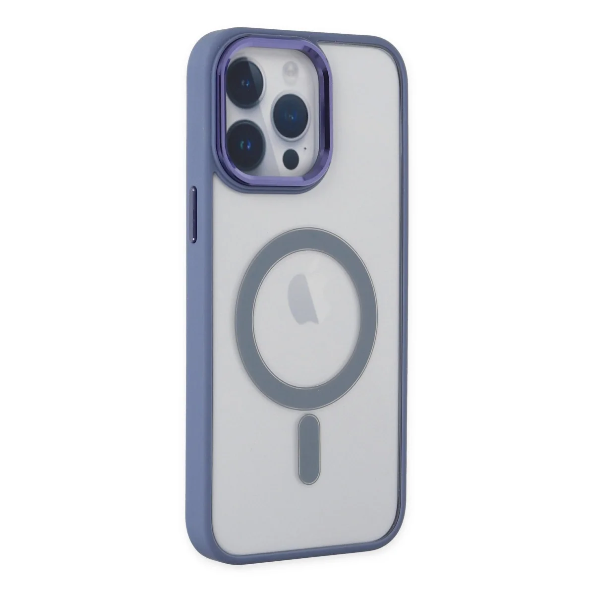 Apple İphone 14 Pro Max Kılıf Room Magneticsafe Silikon - Sierra Blue