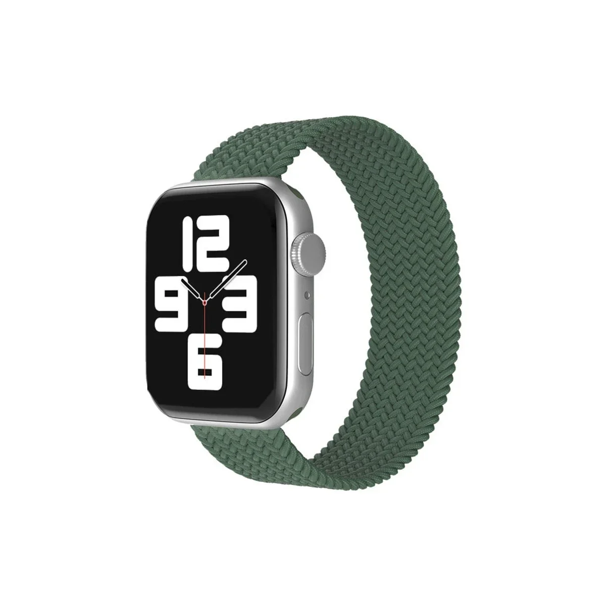 Apple Watch 38mm Ayarlı Solo Silikon Kordon - Haki Yeşil