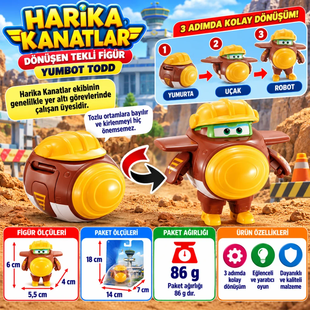 Dönüşen Tekli Figür YumBot Todd