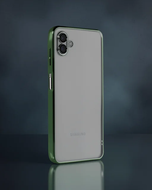 Samsung Galaxy A04 Kılıf Razer Lensli Silikon - Yeşil