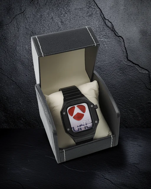 Apple Watch 44mm Kr409 Metal Kordon - Siyah