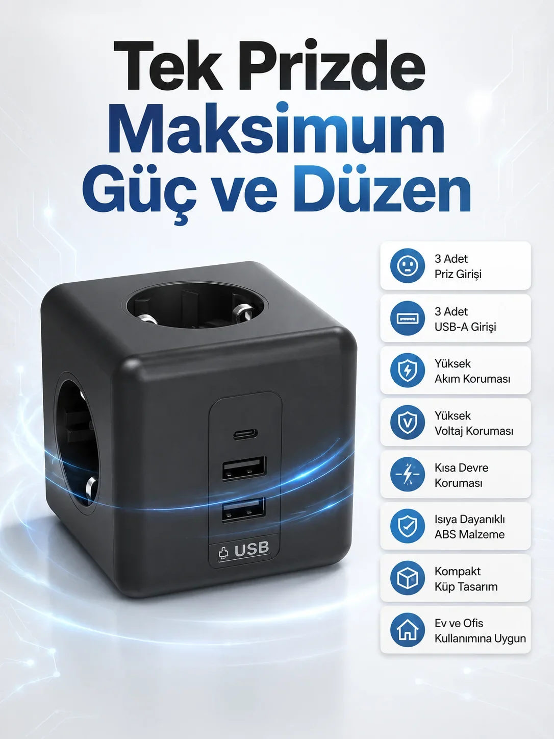 Akım Korumalı 3440 Priz
