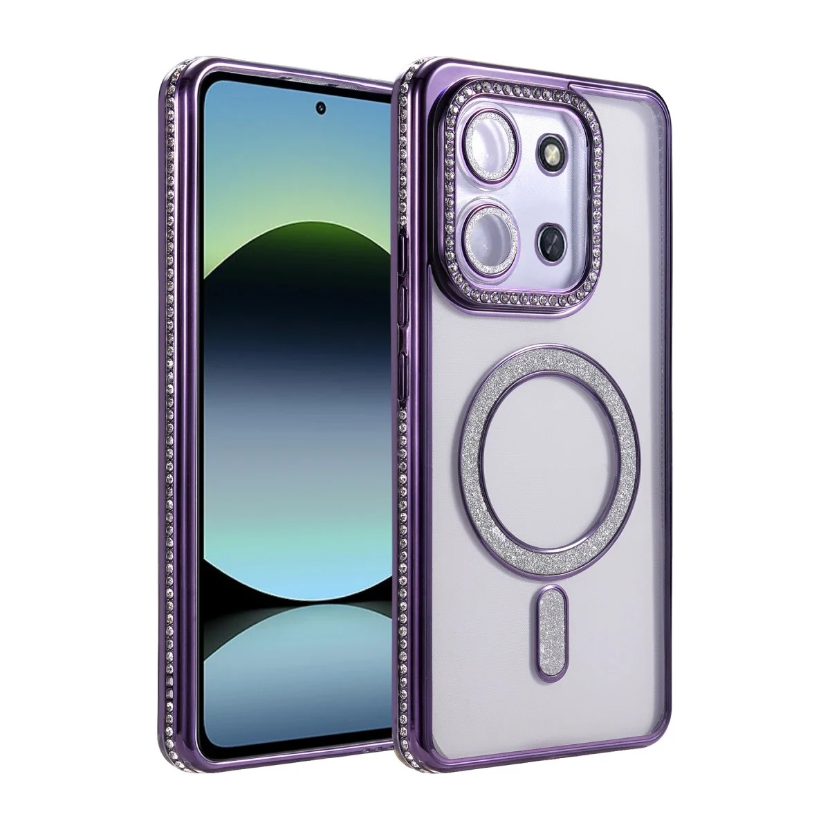 Xiao Red 15c 4g Joke Simli Magneticsafe Kılıf - Derin Mor