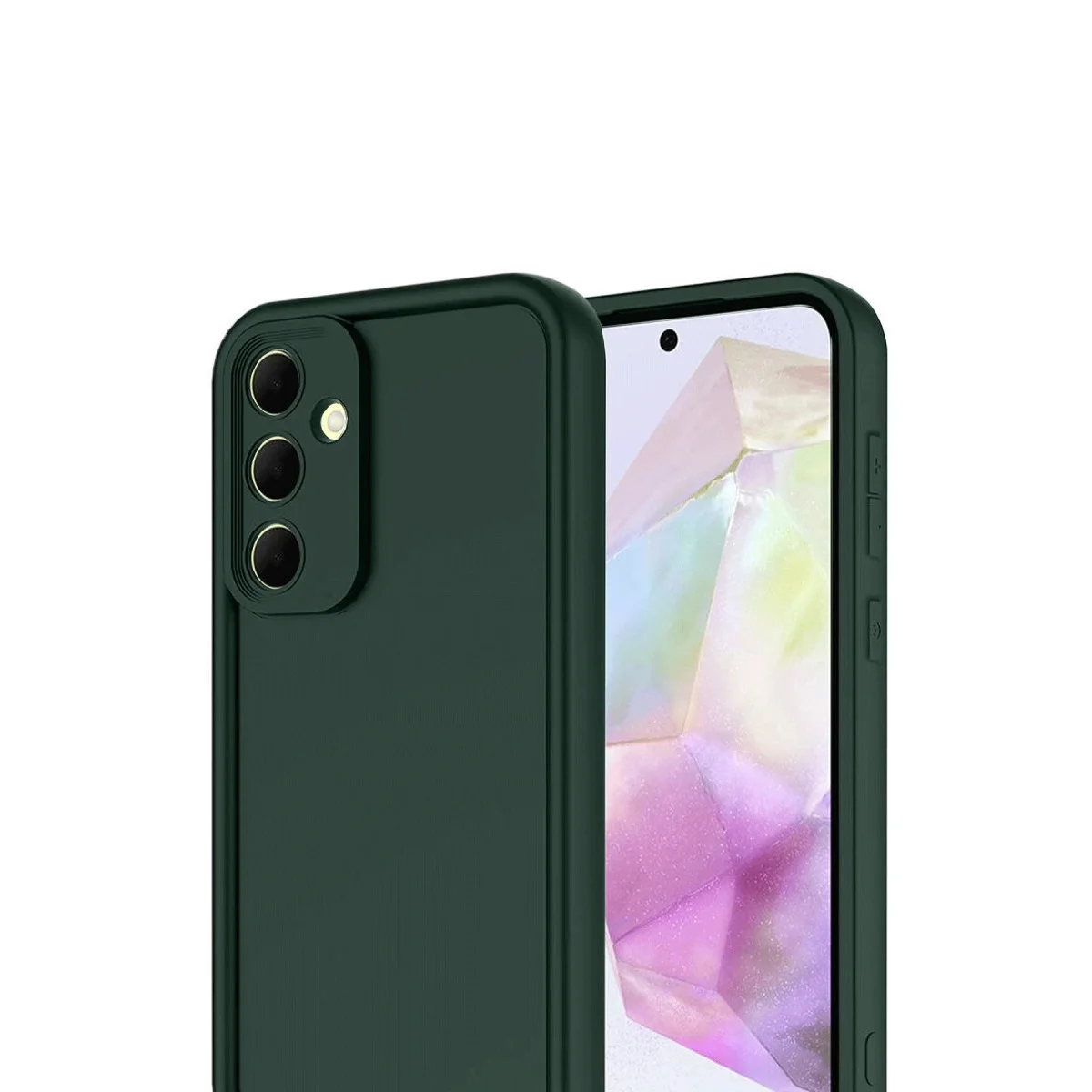 Samsung Galaxy A17 5g Viera Silikon - Koyu Yeşil görsel 2