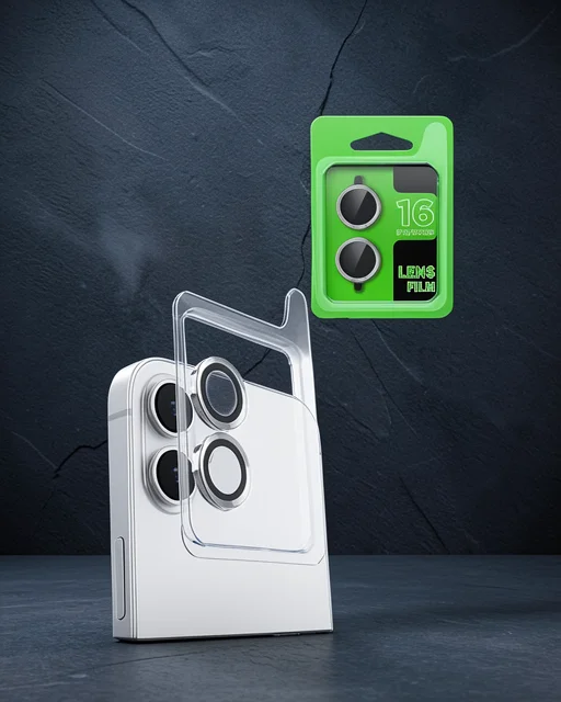 Apple İphone 16 Plus Raze Metal Kamera Lens - Beyaz