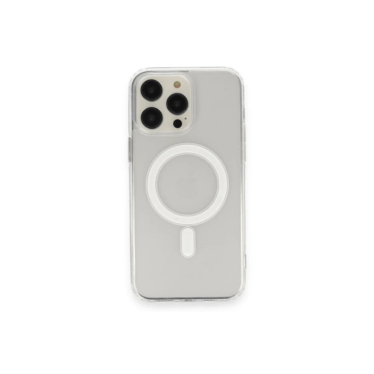 Apple İphone 14 Pro Max Kılıf Matte Şeffaf Magneticsafe - Şeffaf görsel 2