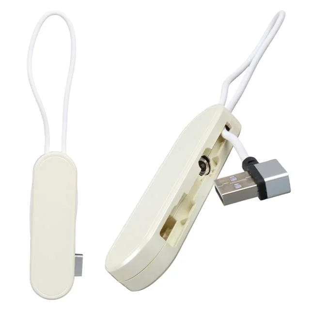 PM-25905 Beyaz 3in1 (Type C- Lightning-cro Usb) Manyetik Uç Taşınabilir Şarj Kablosu görsel 3