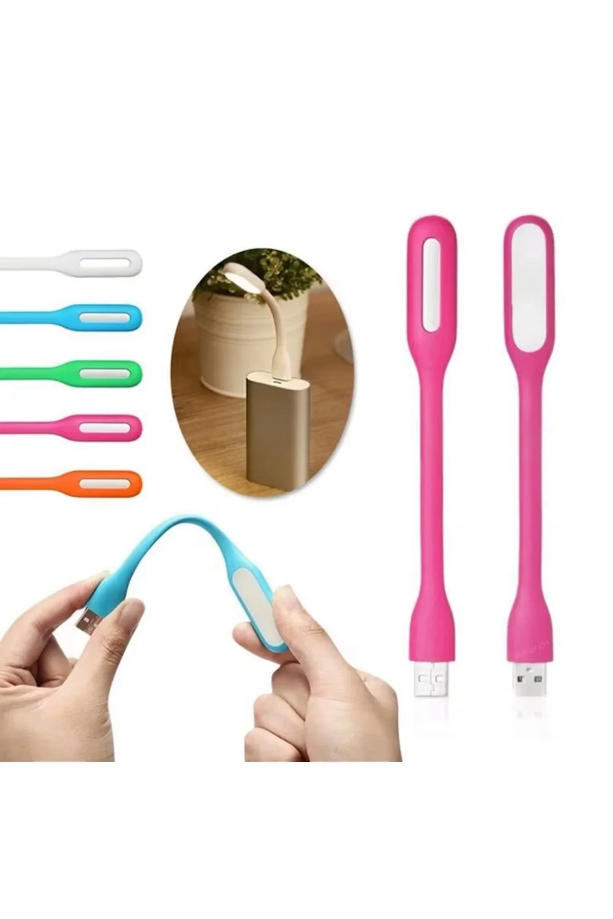 USB ni LED Lamba 4’Adet Paket – Esnek ve Taşınabilir Gece Lambası görsel 4