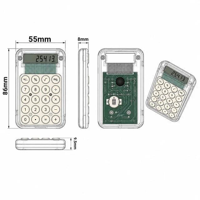 PM-25413 Mor ni Hesap Makinesi görsel 3