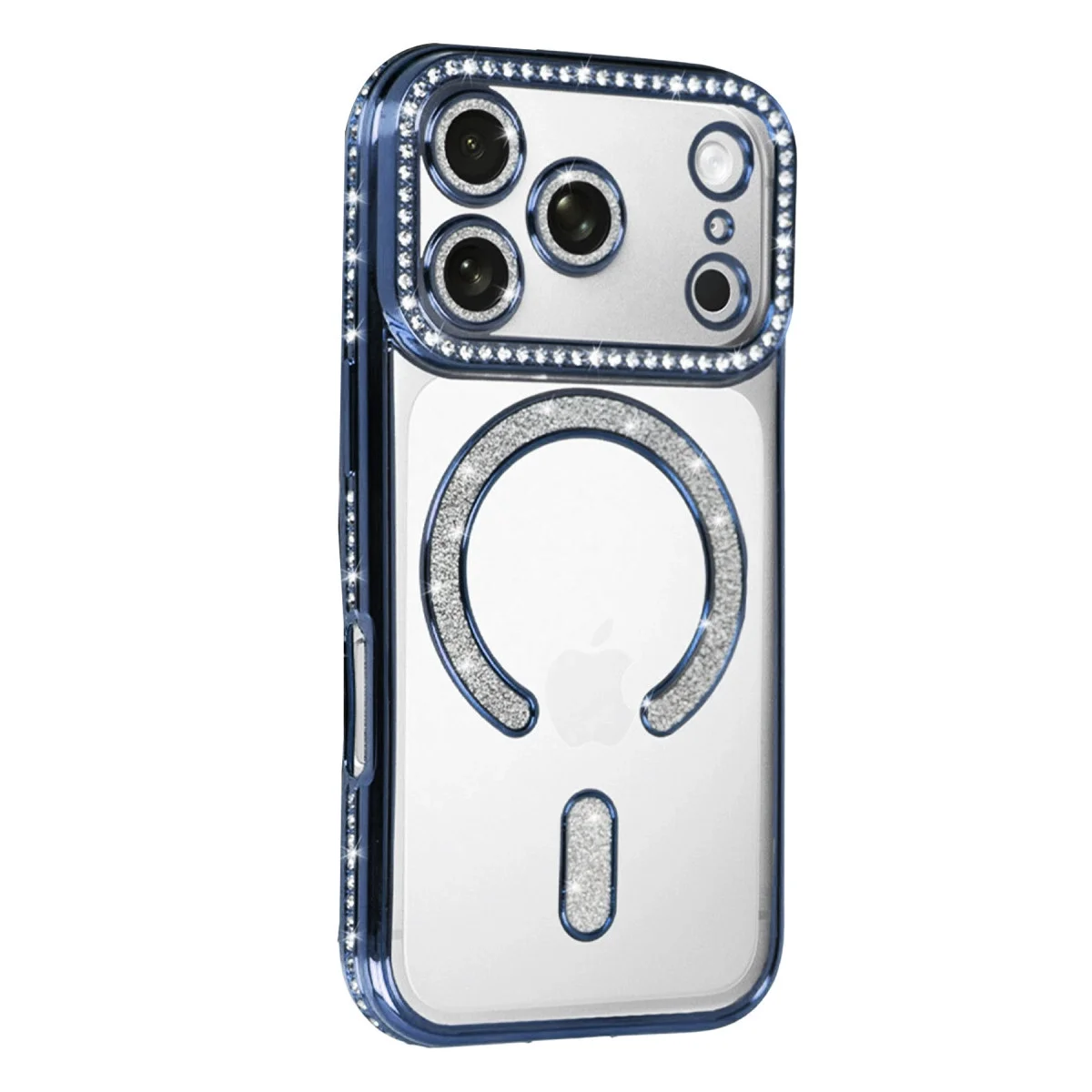 Apple İphone 17 Pro Joke Simli Magneticsafe Kılıf - Mavi görsel 2