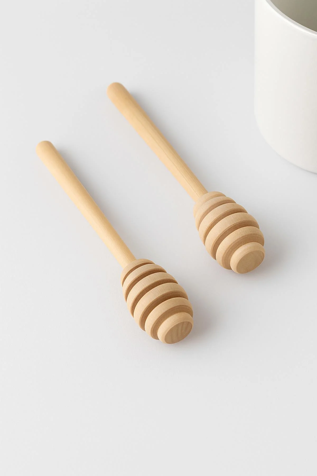 Ahşap Bal Kaşığı Seti 2’li 16,5 cm görsel 2