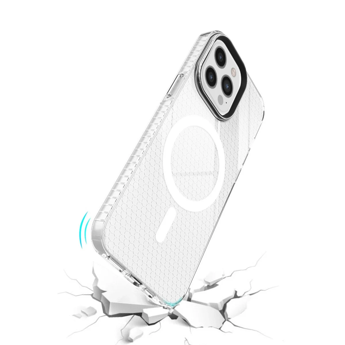 Apple İphone 12 Pro Max Kılıf Beta Magneticsafe Silikon - Şeffaf görsel 4