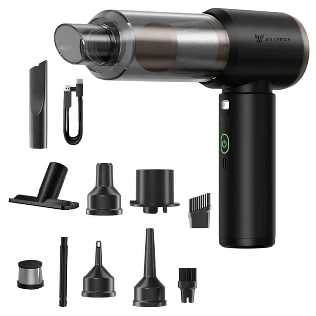 Snapron SNV-3002 80W 7.4V Şarjlı ni Araç ve Ev Süpürgesi + Çift Filtrasyonlu Çok Fonksiyonlu Tezlik Seti görsel 5
