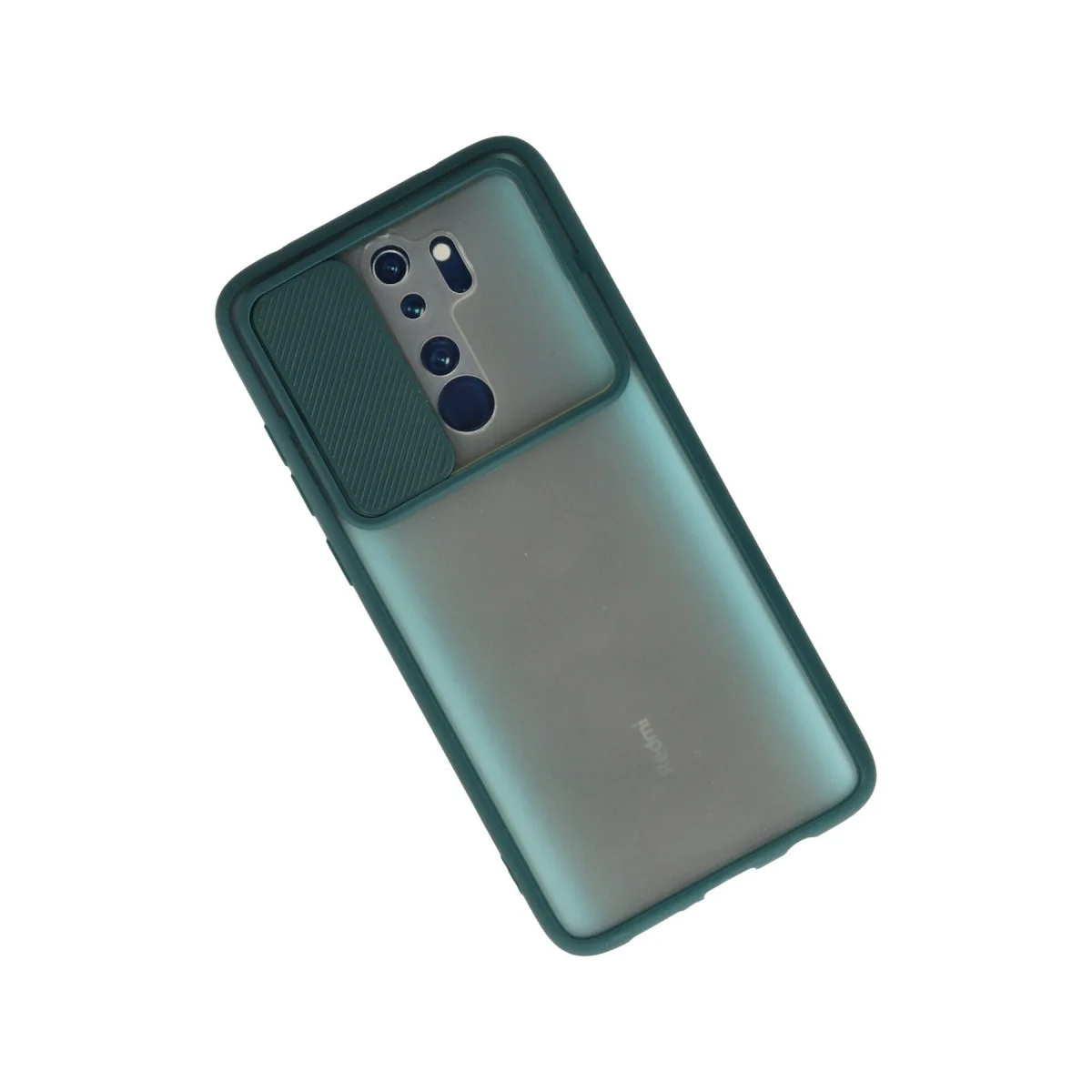 Xiaomi Redmi Note 8 Pro Kılıf Palm Buzlu Kamera Sürgülü Silikon - Yeşil görsel 2