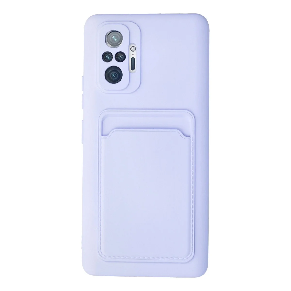 Xiaomi Redmi Note 10 Pro Kılıf Kelvin Kartvizitli Silikon - Lila