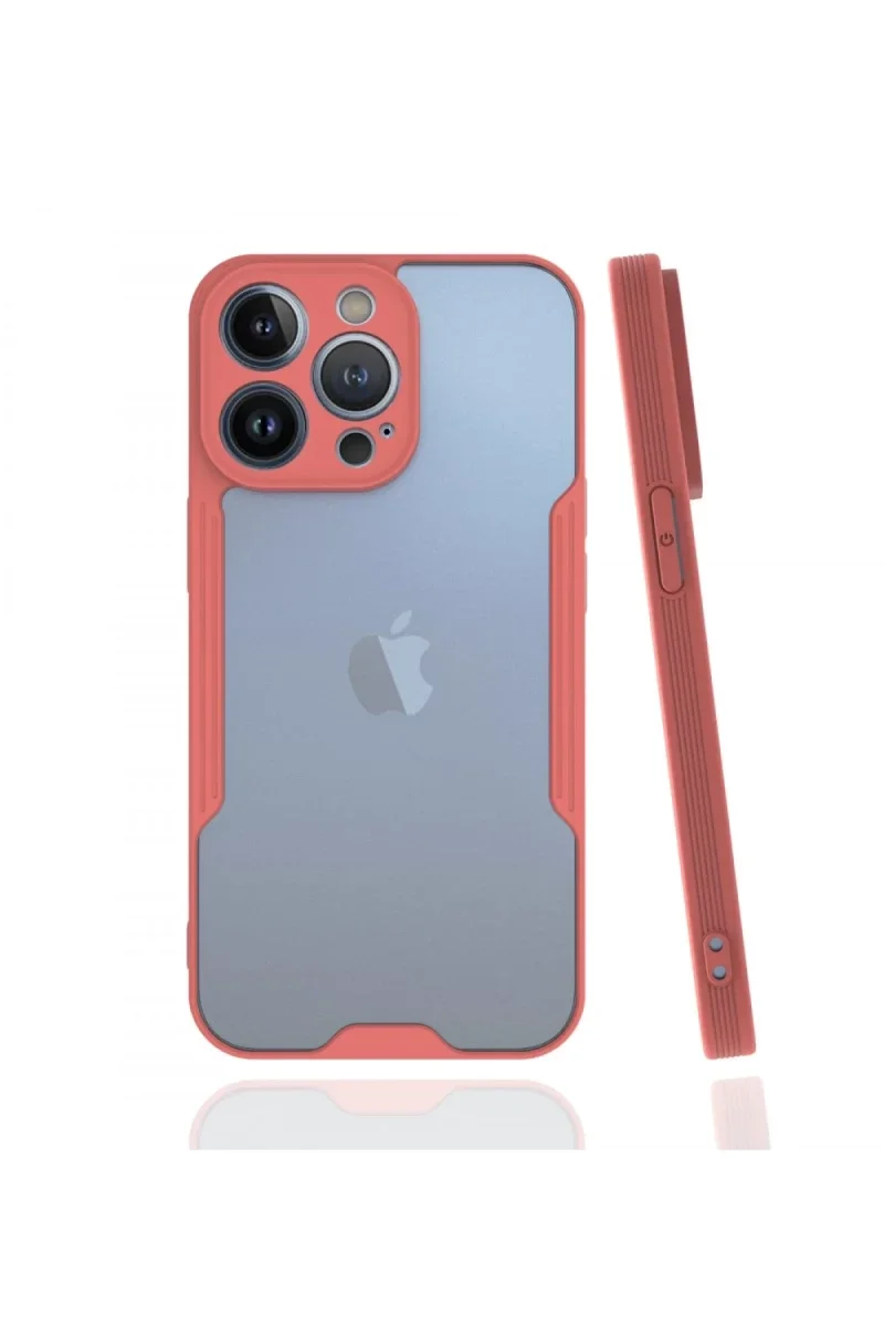 Apple iPhone 13 Pro Kılıf Platin Silikon - Pembe