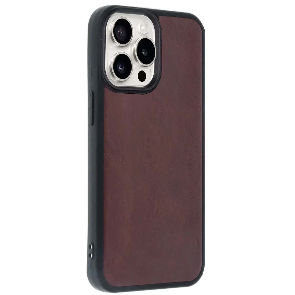 Apple iPhone 14 Pro Max Kılıf Aras Deri Kapak - Bordo görsel 3