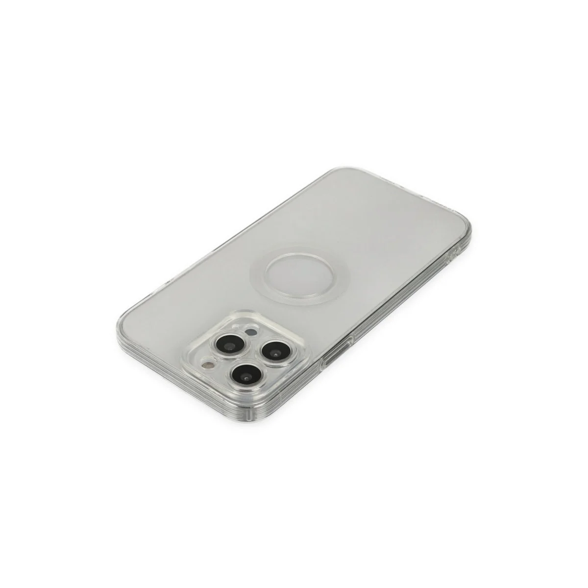 Apple İphone 13 Pro Max Kılıf Santa Lens Silikon - Şeffaf görsel 4