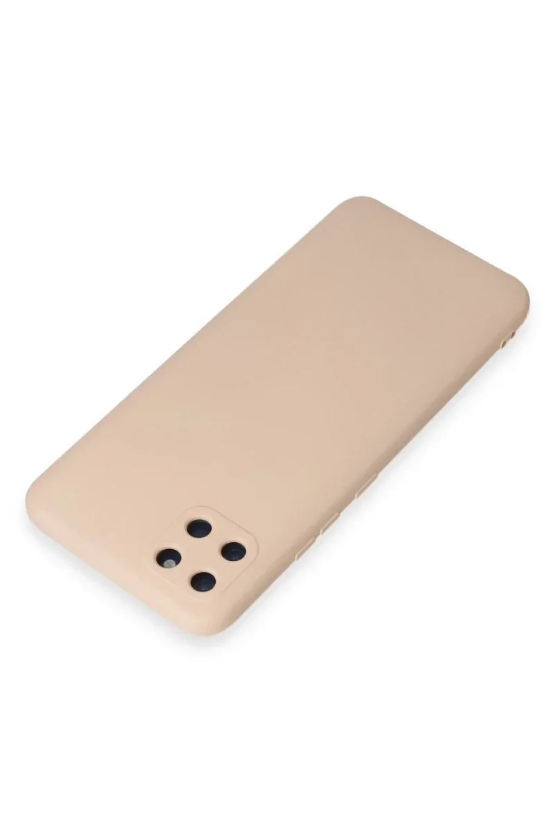 Realme C11 Kılıf Nano içi Kadife Silikon - Pudra görsel 3