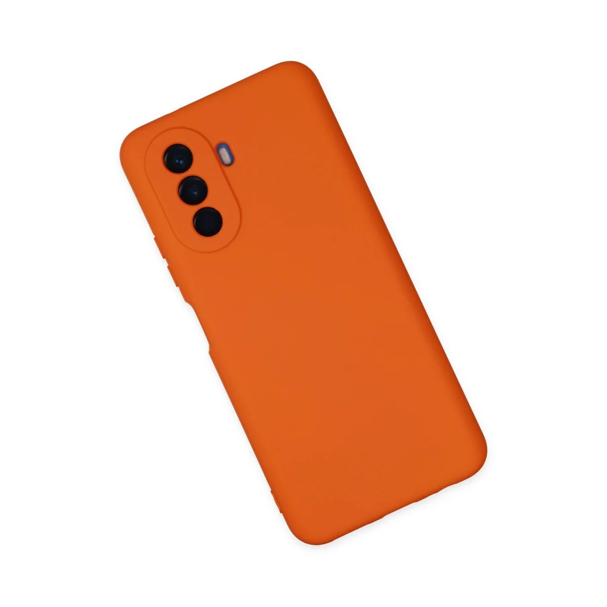 Huawei Nova Y70 Kılıf Nano İçi Kadife Silikon - Turuncu görsel 3