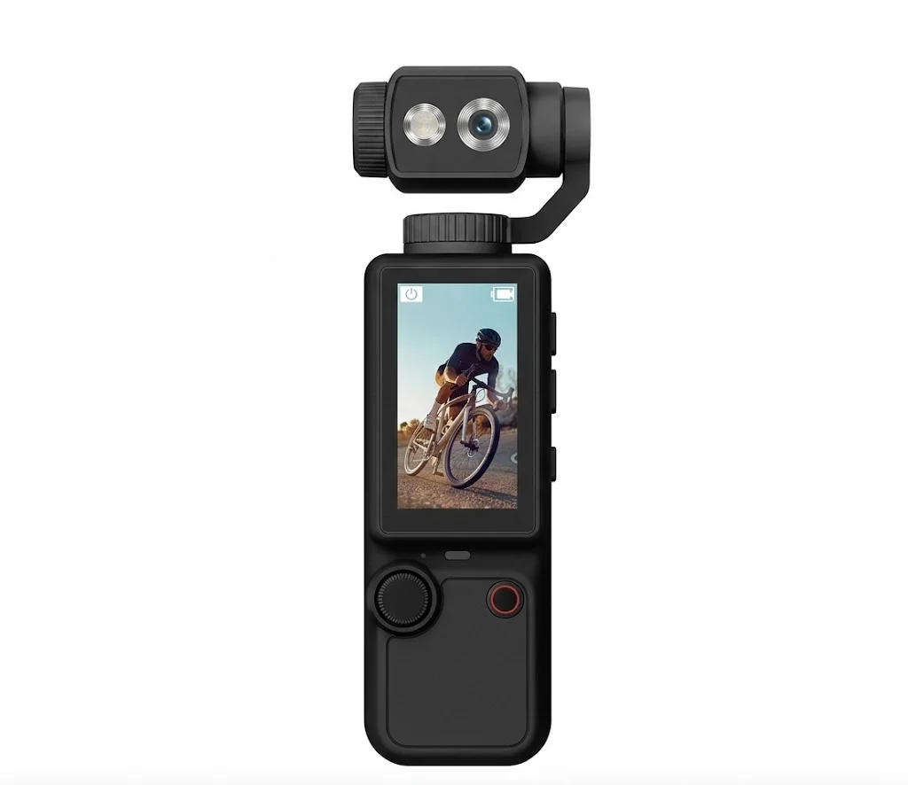 Q8 4K Ultra HD Taşınabilir Vlog Spor Ve Aksiyon Kamerası 2.0’’ Döndürülebilir IPS Ekran siyah
