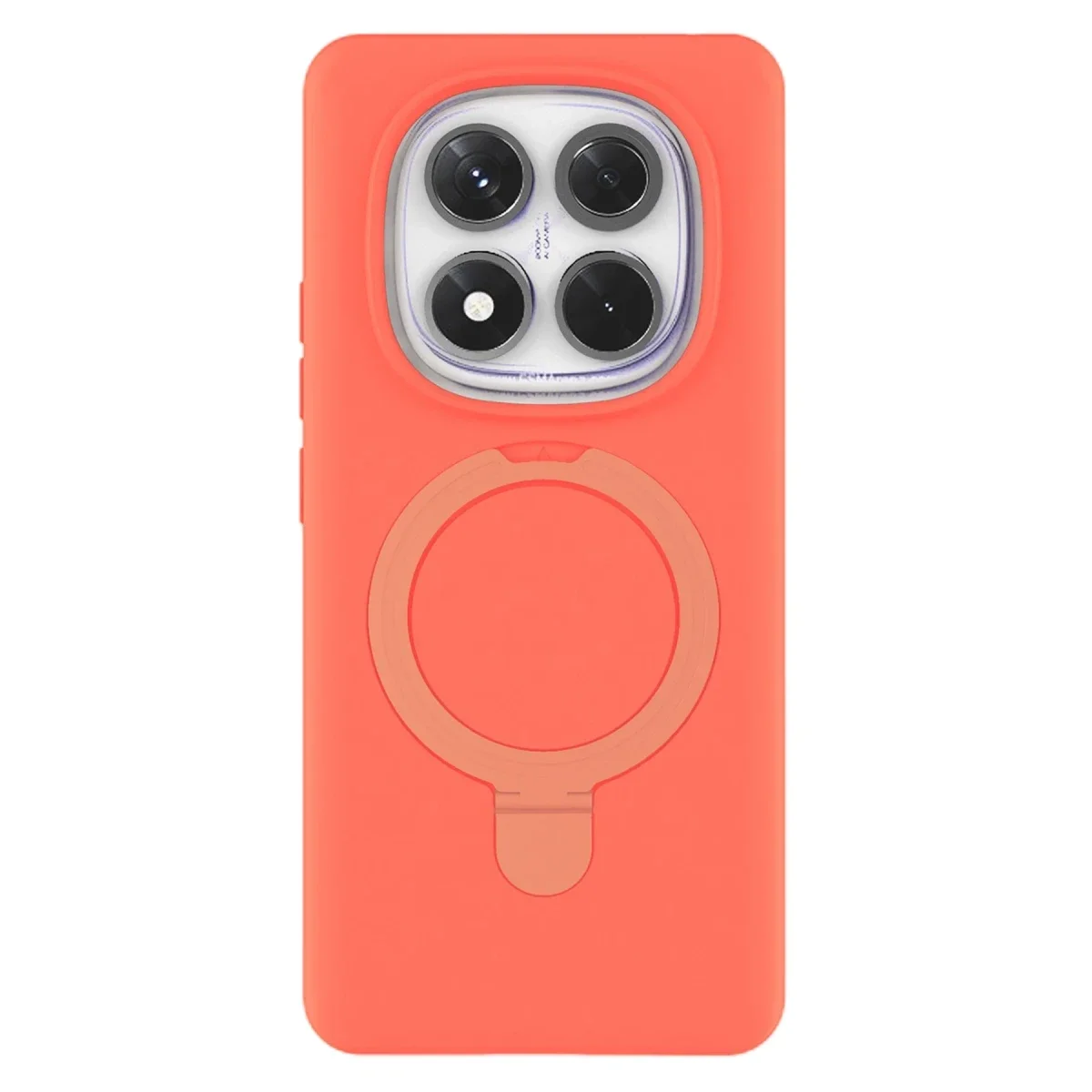 Xiaomi Redmi Note 14 Pro 4G Regal Magsafe Standlı Kapak - Turuncu görsel 3
