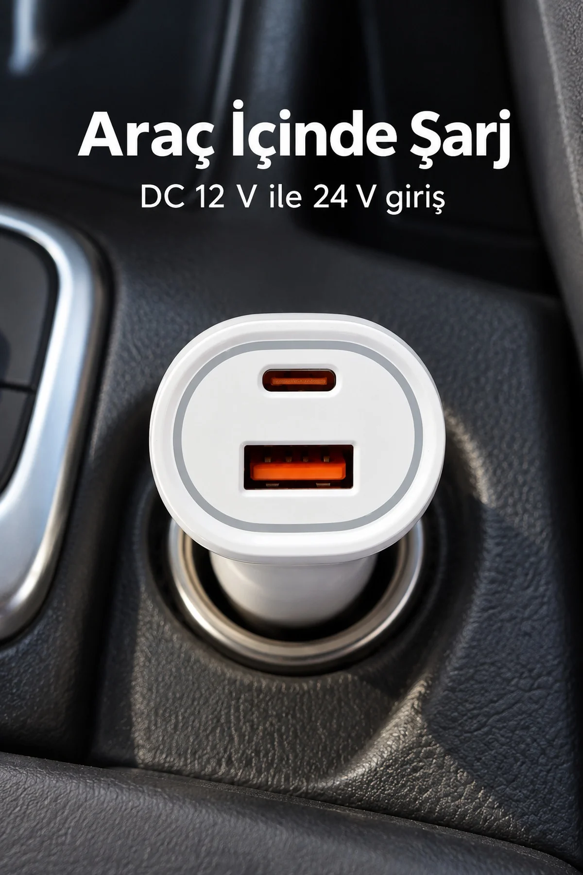 PD 22W Type C Çıkışlı Araç Şarj Cihazı görsel 4