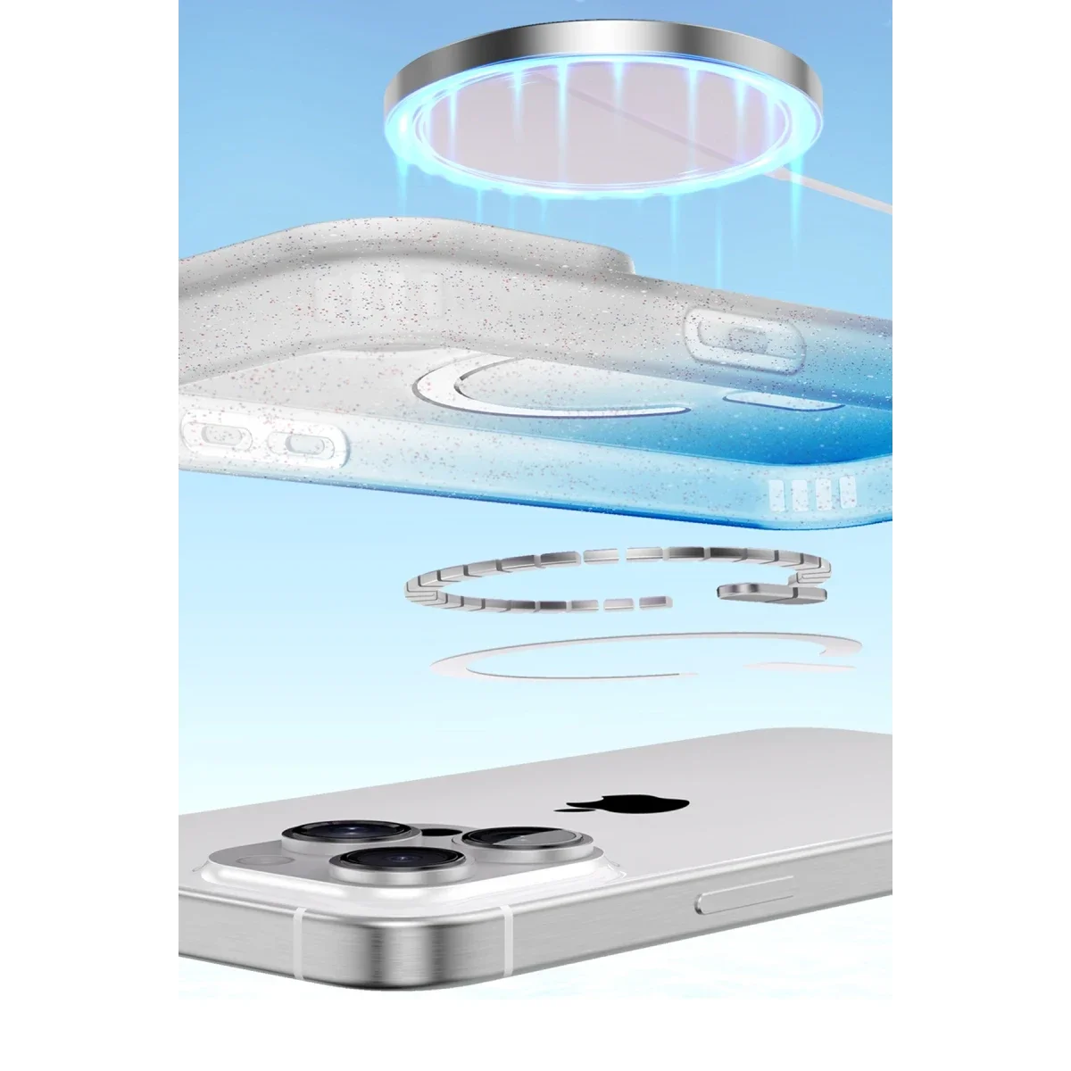 Apple iPhone 11 Pummel Shiny Magsafe Kapak - Siyah görsel 3