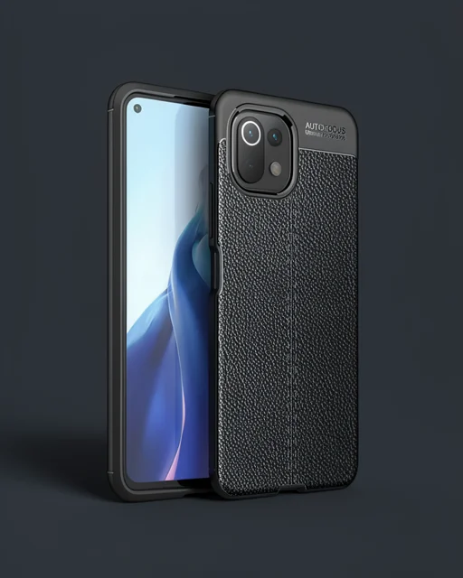 Xiaomi Mi 11 Lite Kılıf Auto Focus Kapak - Siyah