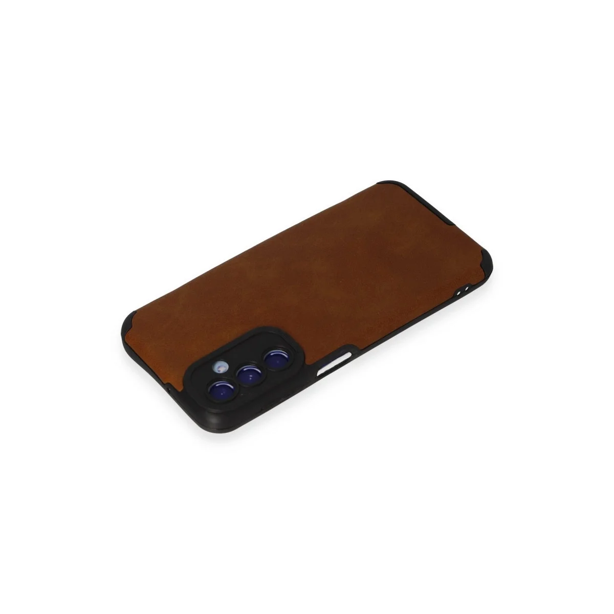 Samsung Galaxy M34 5g Kılıf Loop Deri Silikon - Kahverengi görsel 3