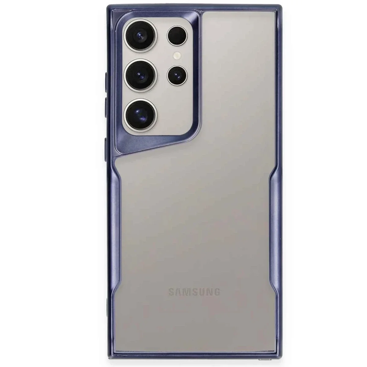 Samsung Galaxy S25 Ultra Kılıf Boyi Silikon Kapak - Lacivert