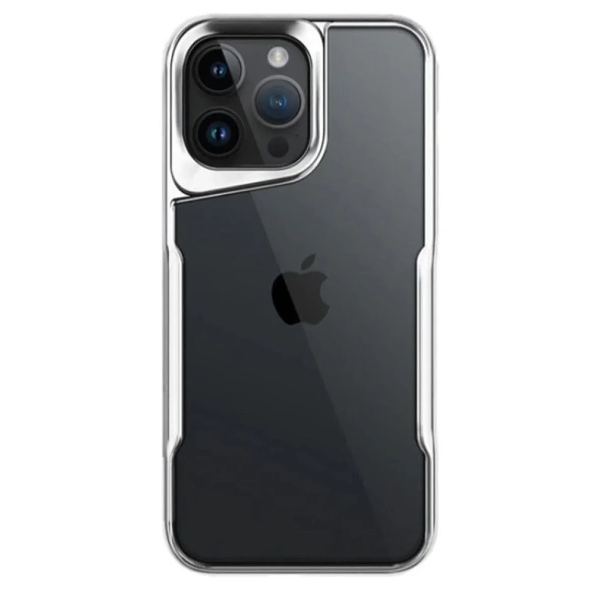 Apple İphone 14 Pro Max Kılıf Boyi Silikon Kapak - Gümüş