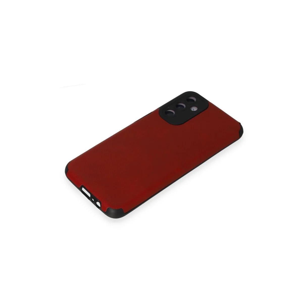 Samsung Galaxy M14 5g Kılıf Loop Deri Silikon - Kırmızı görsel 4